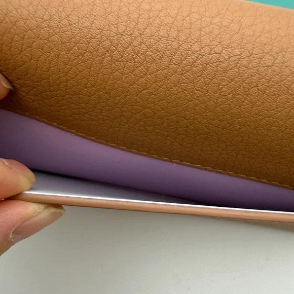 Tiffany & Co. New clay brown Continental Flap Wallet Leather - Picture 7 of 12